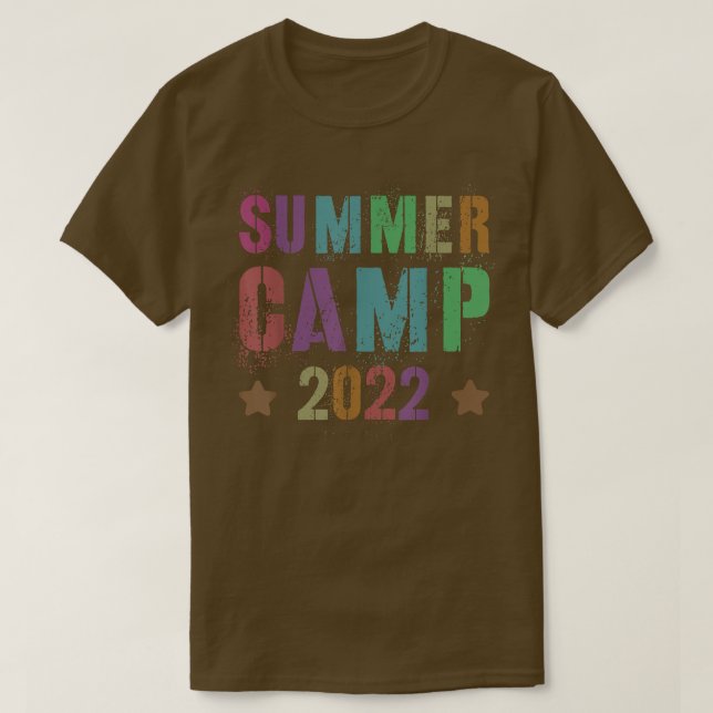 T-shirt CAMP D'ÉTÉ 2022 Cool pour les amis et les copains  (Design devant)