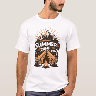 T-shirt Camp d'été 2024 Correspondance de vacances de camp