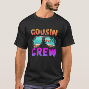 T-shirt Camp D'Été De L'Équipage De Cousin vintage Montagn