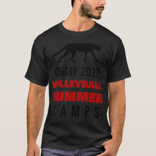 T-shirt camp d'été de volley-ball