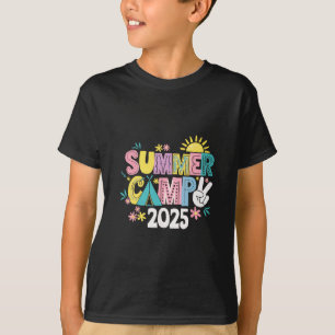T-shirt Camp d'été drôle 2025 Vacances d'été Correspondanc