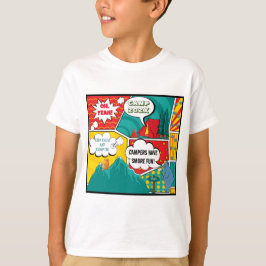 T-shirt Camp d'été Pop Art pour enfants