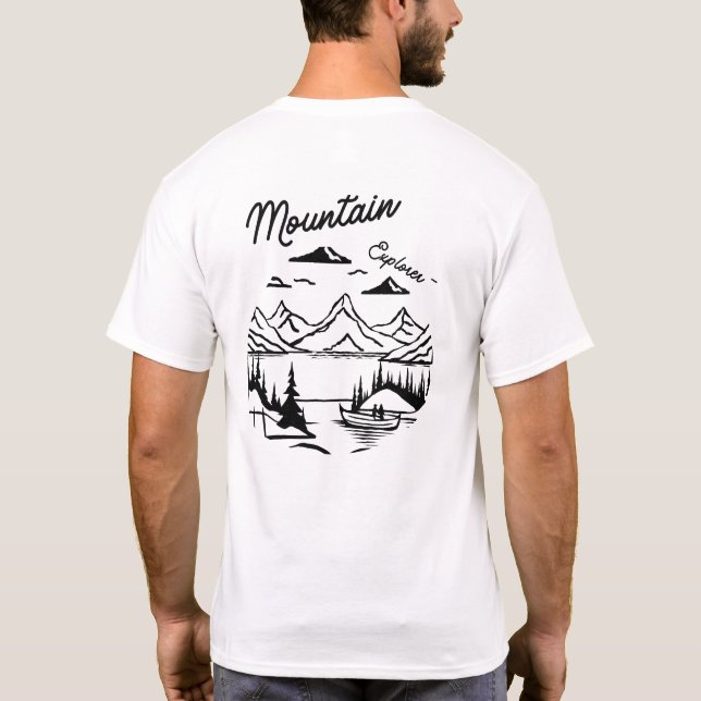 T-shirt Camp d'été pour l'aventure et la frissons (Dos)