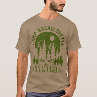 T-shirt Camp Enterrement de Vie de Jeune Fille Mariage Mat