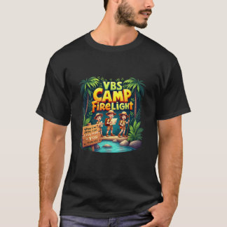 T-shirt Camp Firelight Camp Vacances Bible École Feu d'art