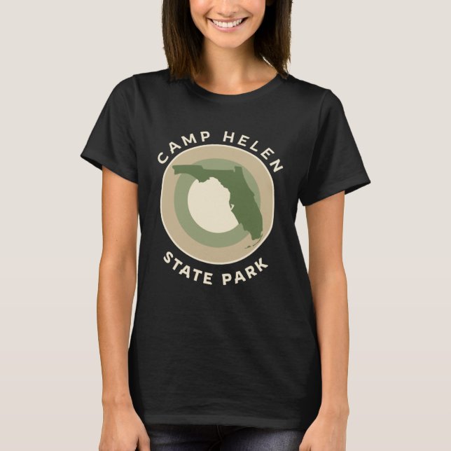 T-shirt Camp Helen State Park Florida Bullseye FL Souvenir (Devant)