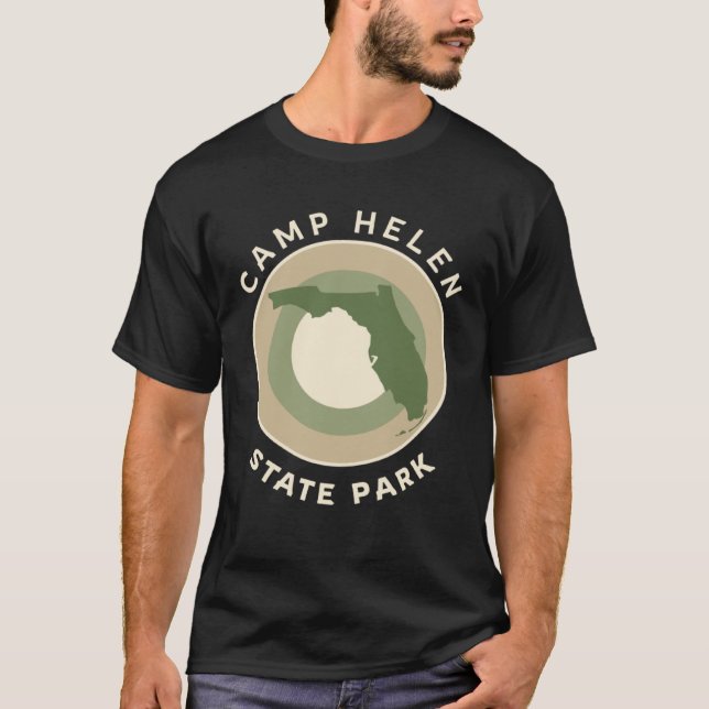 T-shirt Camp Helen State Park Florida Bullseye FL Souvenir (Devant)