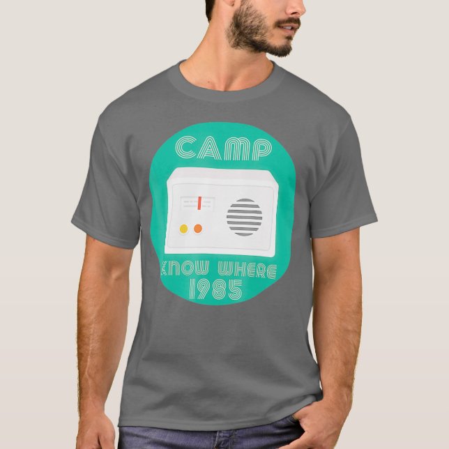 T-shirt Camp Know Where shirt for Geeks 1985 - Ham Radio (Devant)