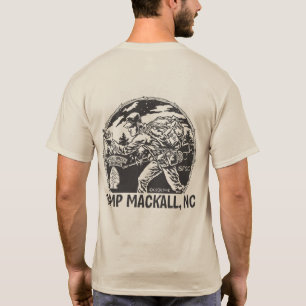 T-shirt "Camp Mackall" - longue étiquette - arrière