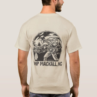 T-shirt "Camp Mackall" - longue étiquette - arrière