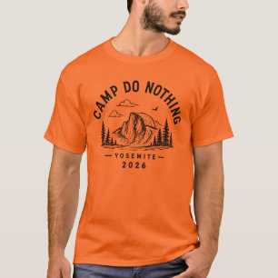 T-shirt Camp Ne Rien Faire 2026 - Lettrage Noir