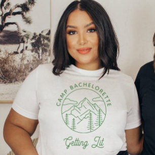 T-shirt Camp Personnalisé Bachelorette Fête de Mariée Obte