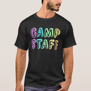 T-shirt CAMP PERSONNEL Camping Directeur Équipe Vibe de l'