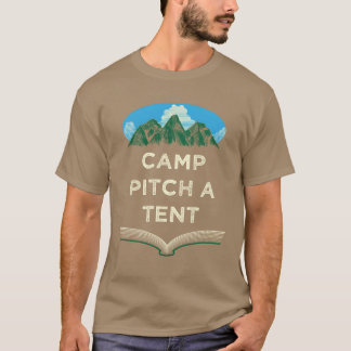 T-shirt Camp Pitch aent Camping d'étéCamper tropical W vin