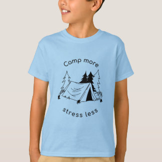 T-shirt Camp plus de stress moins de base Tri-Blend Chemis