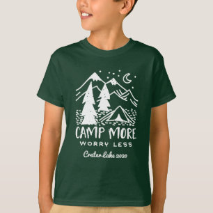 T-shirt Camp Plus, S'Inquiéter Moins Camping personnalis