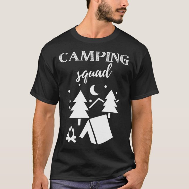 T-shirt Camp Squad shirt, camping, camper bff s d (Devant)