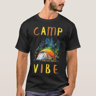 T-shirt Camp Vibe Camping Lovers retro