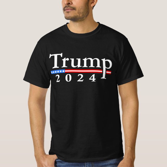 T-shirt Campagne classique simple Trump 2024 (Devant)