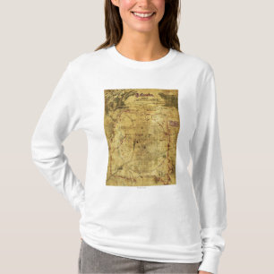 T-shirt Campagne d'Atlanta - carte panoramique 2 de guerre