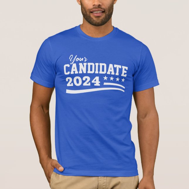 T-shirt Campagne de nom de candidat personnalisé (Devant)