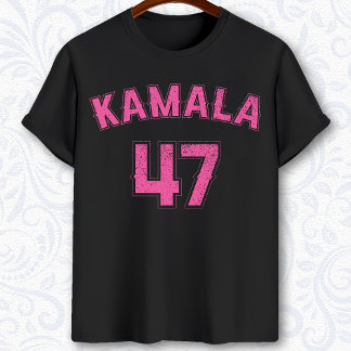 T-shirt Campagne électorale de Kamala 47 rose Harris 2024