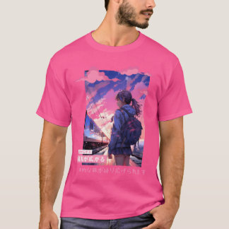 T-shirt Campagne esthétique japonaise Fille Kawaii Vaporwa