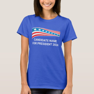 T-shirt Campagne politique personnalisée Modèle drapeau 