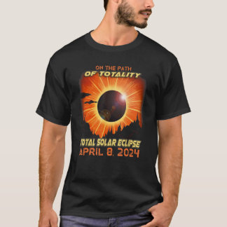 T-shirt Campagne Sur Le Chemin De Totalité Total Solaire E