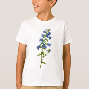 T-shirt Campanule Ortie-Leaved bleue tirée de la nature