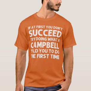 T-shirt Campbell Drôle de nom de famille Familleree Annive