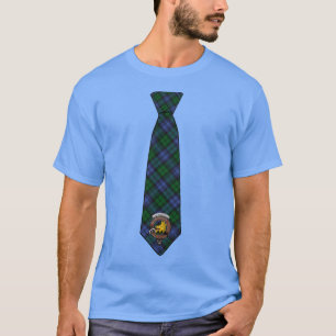 T-shirt Campbell Tartan Necktie avec insigne