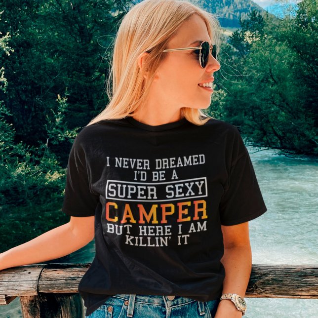 T-shirt Camper Amusant Camping Nature Lover (Créateur téléchargé)