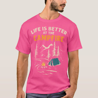 T-shirt Camper Camping Camping La Vie Du Camping Est Meill