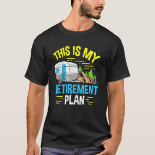 T-shirt Camper Camping Motorhome Rv Voici Ma Retraite