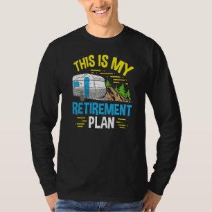 T-shirt Camper Camping Motorhome Rv Voici Ma Retraite