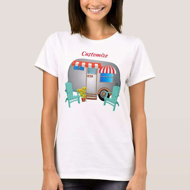 T-shirt Camper Caravane Teardrop Thunder_Cove (Devant)