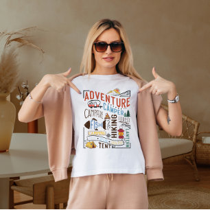 T-shirt Camper d'aventure feu de camp