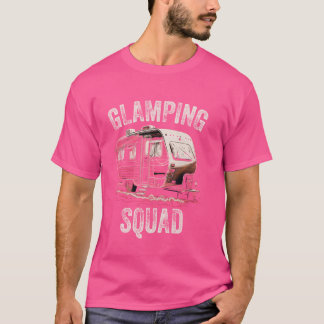 T-shirt Camper de l'équipe de lamping Camper Rétro Glamper
