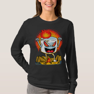 T-shirt Camper Marshmallow Camper Bonfire Halloween Hommes