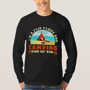 T-shirt Camper Mom Tent Im A Flip Flops Et Camping Kinda