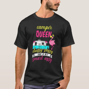 T-shirt Camper Queen Classy Sassy Et Un Peu D'Assy Camping