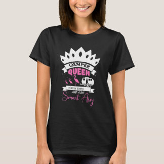 T-shirt Camper Queen Sassy Présente Pour Femmes Rv Camping