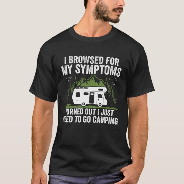 T-shirt Camper  Travel I Just Need To Go Camping Trailer (Devant)