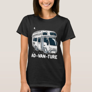 T-shirt Camper Van Camping Gag d'aventure