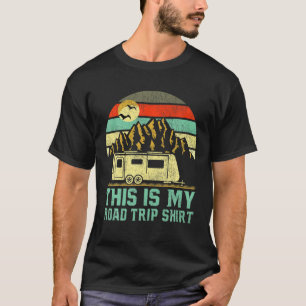T-shirt Camper vintage Retro RV Voici Mon Voyage Sur Route