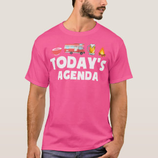 T-shirt Camper Voyageur En Plein Air Boire Camping Aujourd