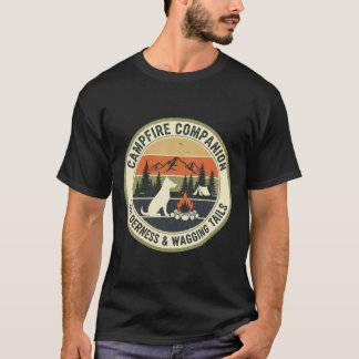 T-shirt Campfire Companion Wilderness & Wagging Tails Vint