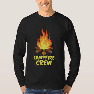 T-shirt Campfire Crew Famille Camping Vacances