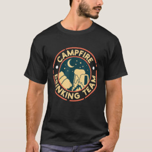 T-shirt Campfire Drick Team I Camper Friends